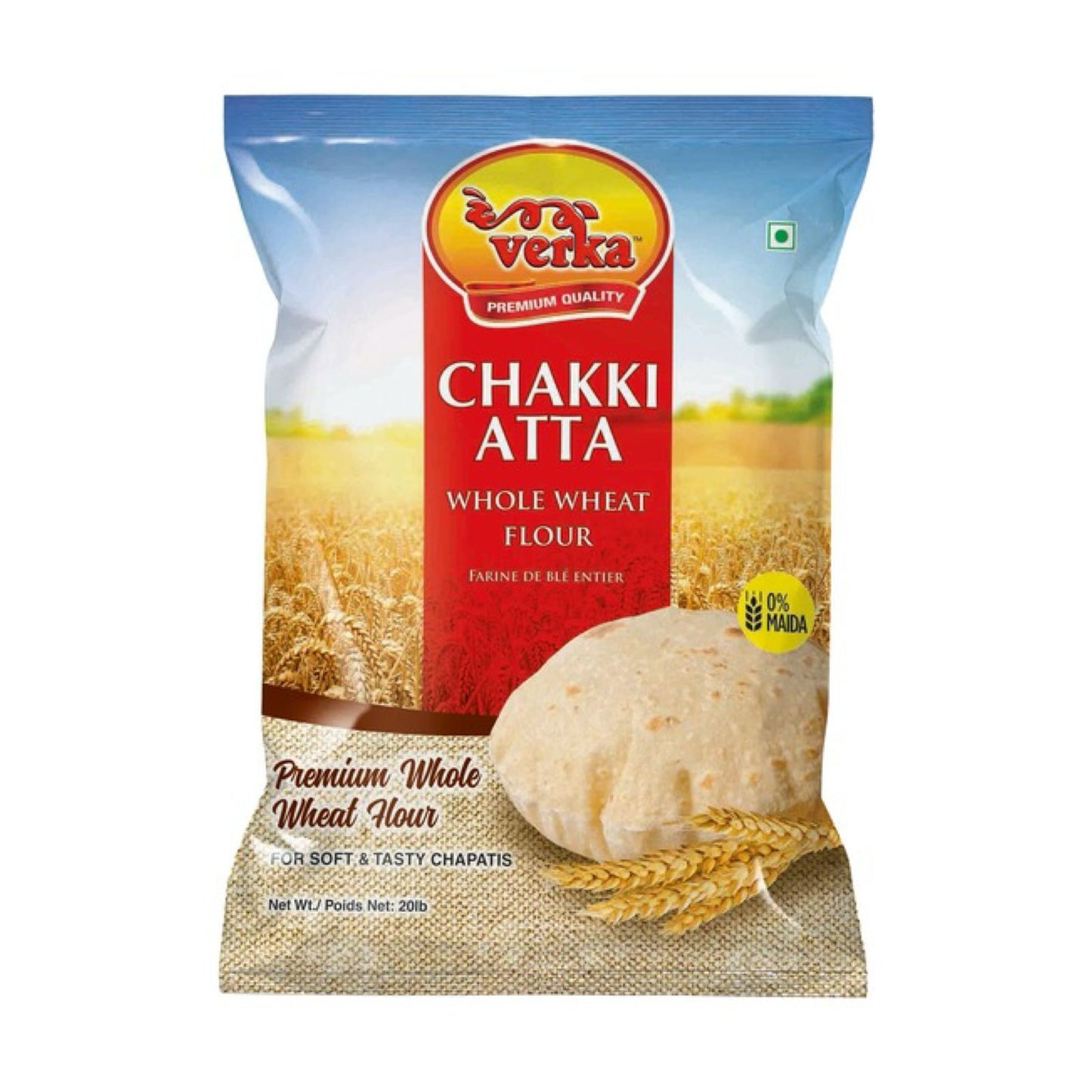 Verka Chakki Atta 20lb