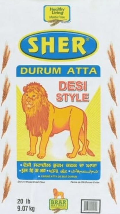 Sher Desi Style Atta 20lb