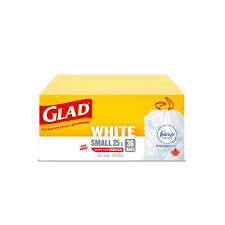 Glad White Small Bags 25l